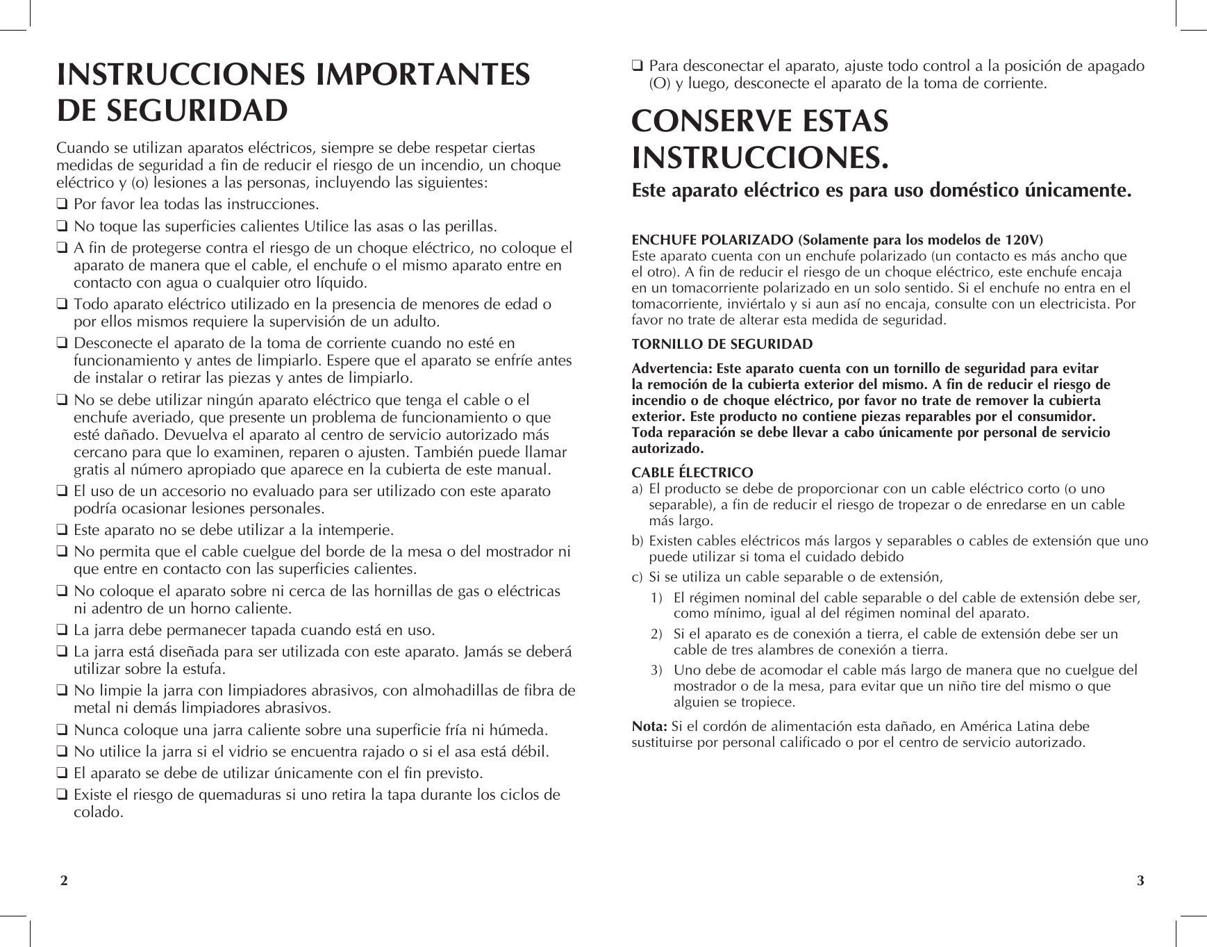 Page 2 of 11 - Black-And-Decker Black-And-Decker-Dcm1100B-Dcm1100W-Use-And-Care-Manual-  Black-and-decker-dcm1100b-dcm1100w-use-and-care-manual