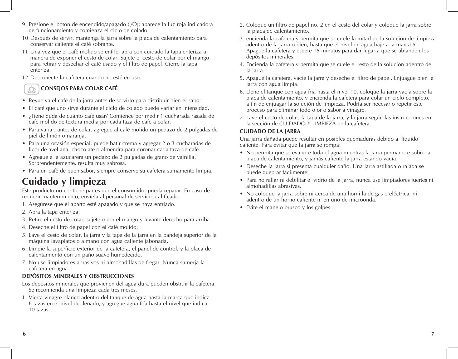 Page 4 of 11 - Black-And-Decker Black-And-Decker-Dcm1100B-Dcm1100W-Use-And-Care-Manual-  Black-and-decker-dcm1100b-dcm1100w-use-and-care-manual