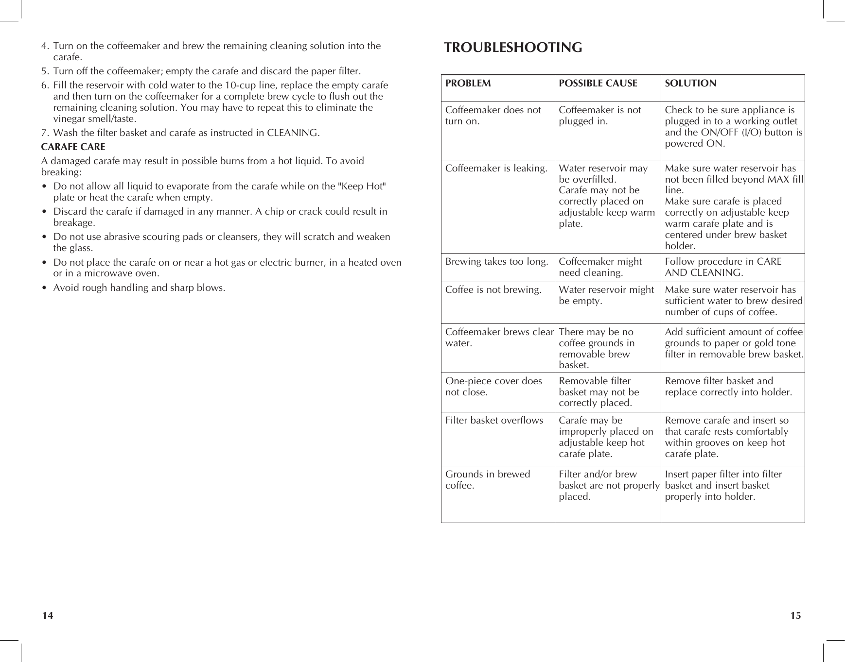 Page 8 of 11 - Black-And-Decker Black-And-Decker-Dcm1100B-Dcm1100W-Use-And-Care-Manual-  Black-and-decker-dcm1100b-dcm1100w-use-and-care-manual