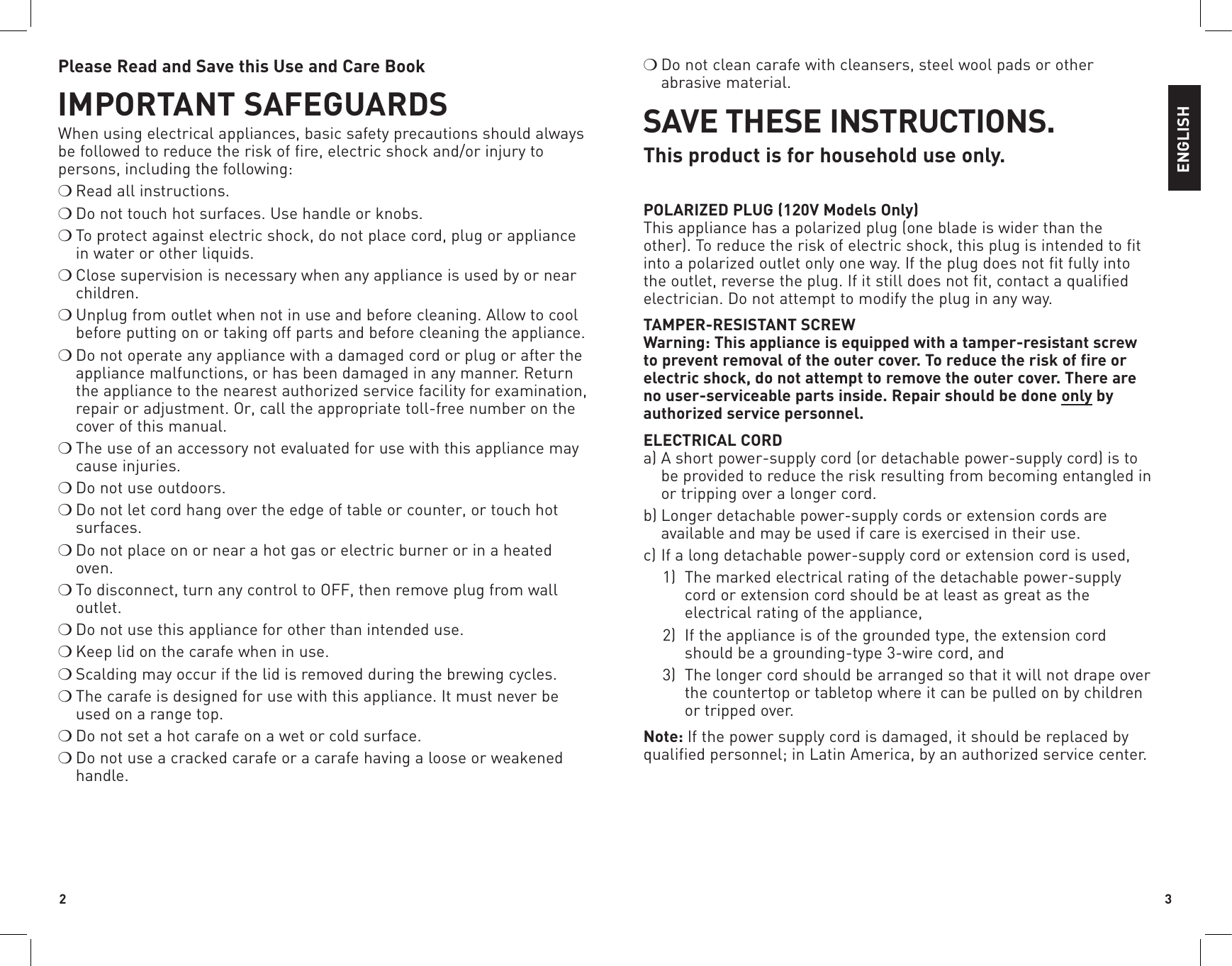 Page 2 of 11 - Black-And-Decker Black-And-Decker-Dcm1100W-Use-And-Care-Manual-  Black-and-decker-dcm1100w-use-and-care-manual