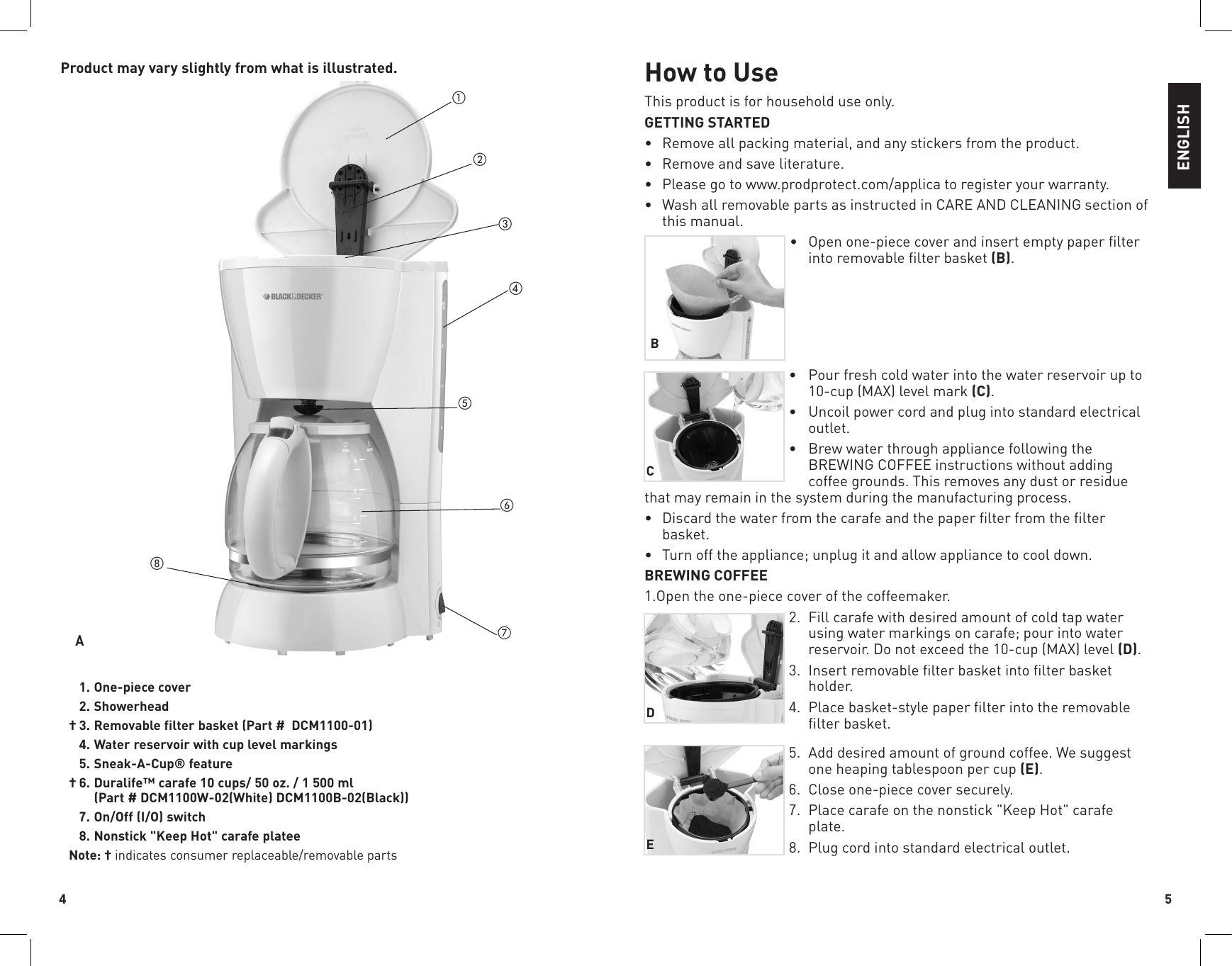 Page 3 of 11 - Black-And-Decker Black-And-Decker-Dcm1100W-Use-And-Care-Manual-  Black-and-decker-dcm1100w-use-and-care-manual