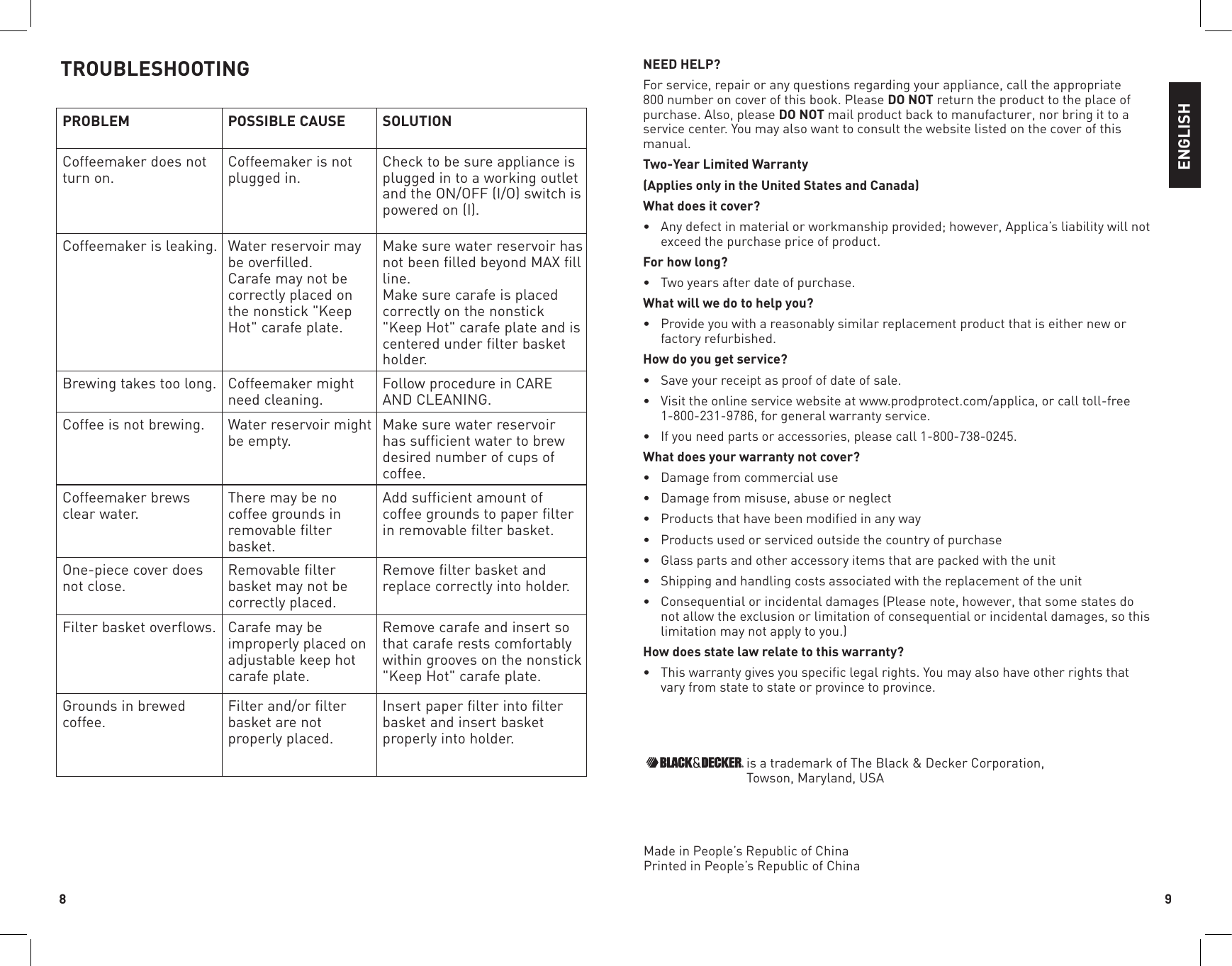 Page 5 of 11 - Black-And-Decker Black-And-Decker-Dcm1100W-Use-And-Care-Manual-  Black-and-decker-dcm1100w-use-and-care-manual