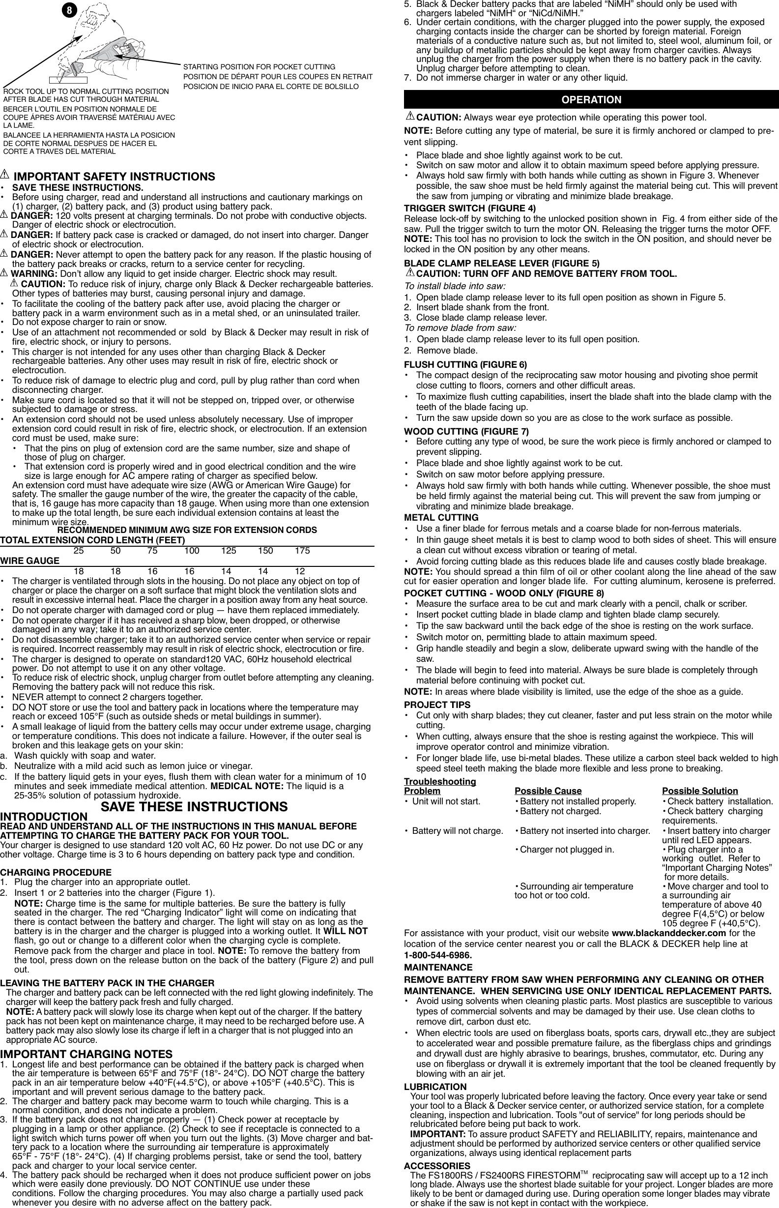 Page 2 of 7 - Black-And-Decker Black-And-Decker-Fire-Storm-609746-08-Instruction-Manual- 609746-08 01 FS1800RS  Black-and-decker-fire-storm-609746-08-instruction-manual