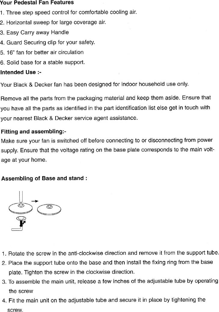 Page 4 of 12 - Black-And-Decker Black-And-Decker-Fs1600-Instruction-Manual- FS1600 Europe  Black-and-decker-fs1600-instruction-manual