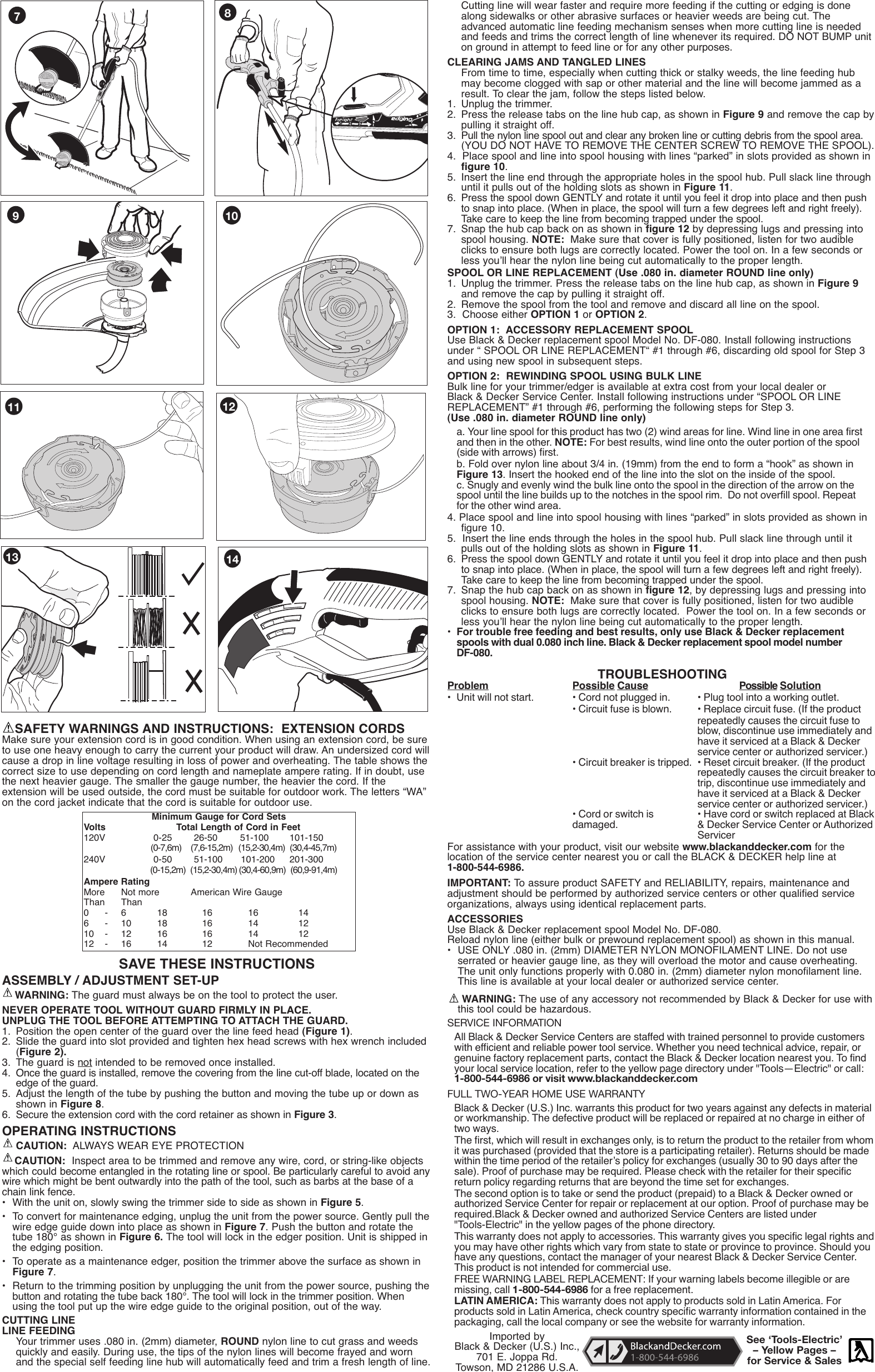 Black And Decker Gh1100 Users Manual 244137 01 02 GH600