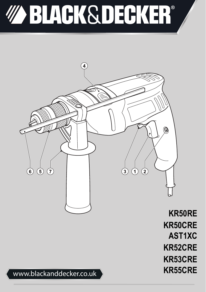 Image of Black & Decker KR52CRE variable speed trigger