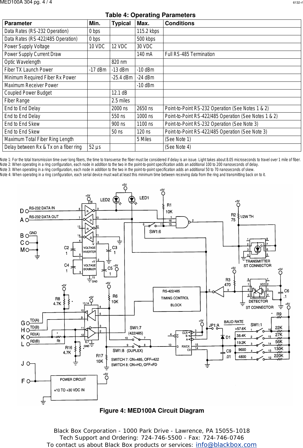 Page 4 of 4 - Black-Box Black-Box-Black-Box-Modem-Fiber-Optic-Modem-Users-Manual- MED100A_manual  Black-box-black-box-modem-fiber-optic-modem-users-manual