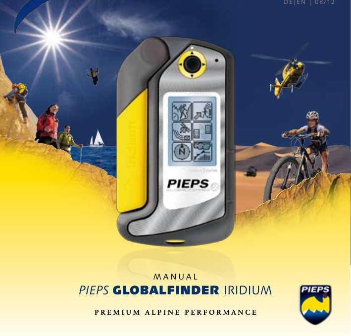 DE|EN | 08/12PREMIUM ALPINE PERfoRMANcEMANUAL PIEPS GLOBALFINDER IRIDIUM