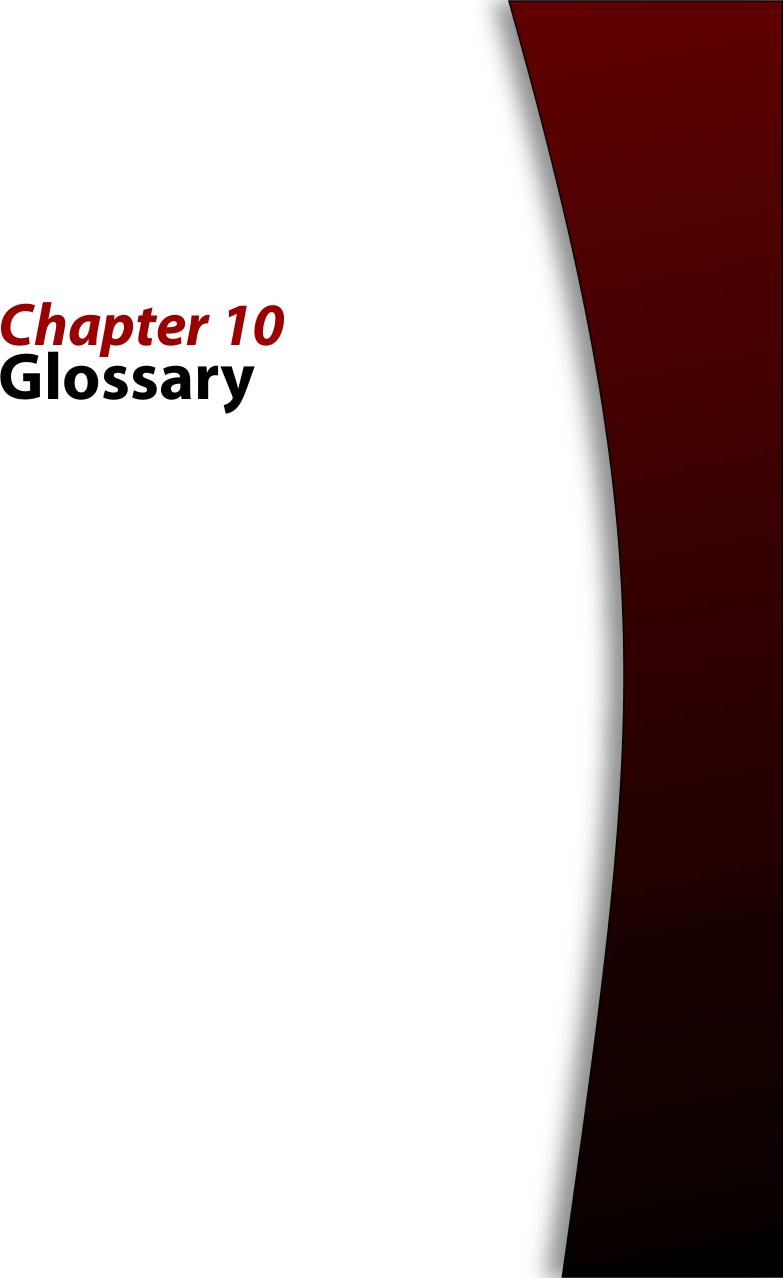 Chapter 10Glossary