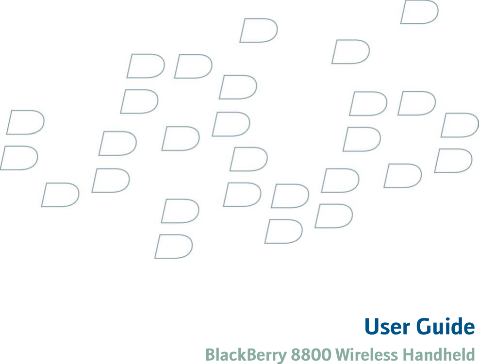 User GuideBlackBerry 8800 Wireless Handheld