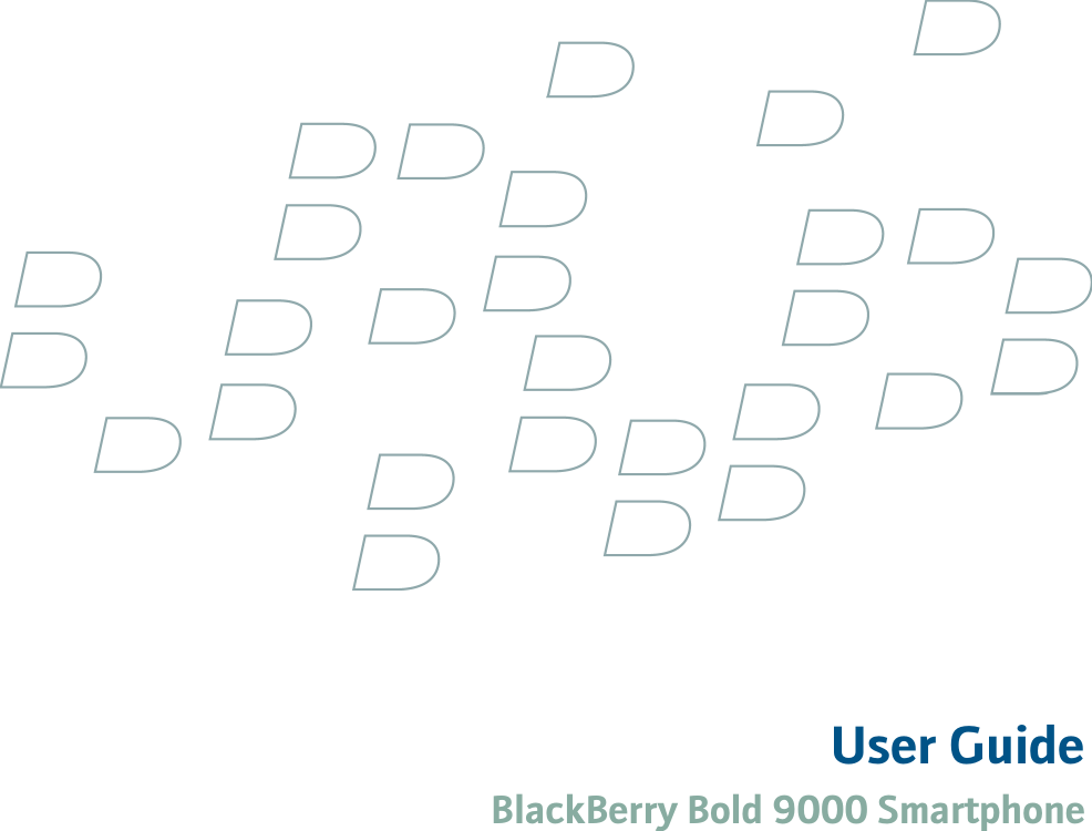 User GuideBlackBerry Bold 9000 Smartphone