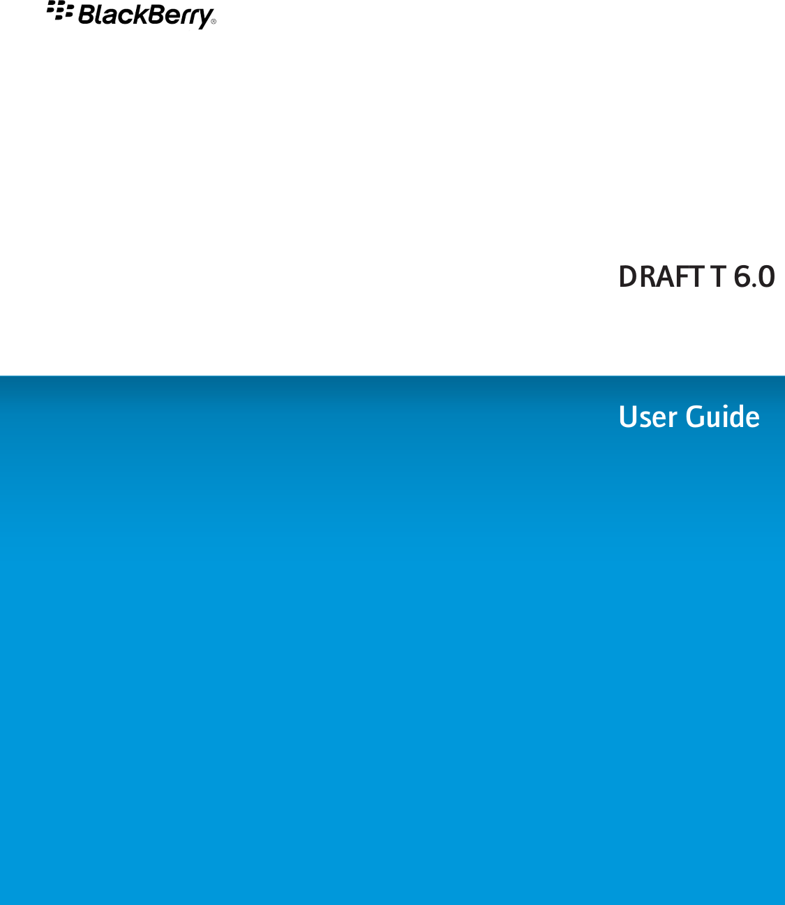 DRAFT T 6.0   User Guide