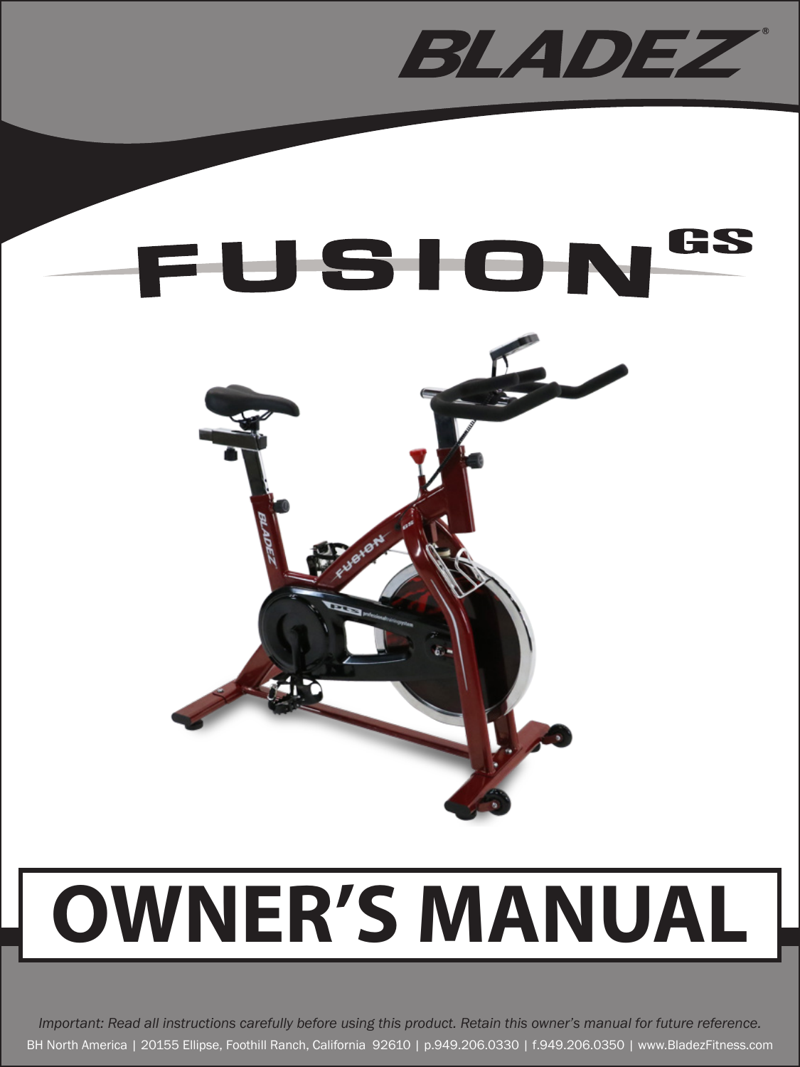 bladez fitness fusion gs ii indoor cycle