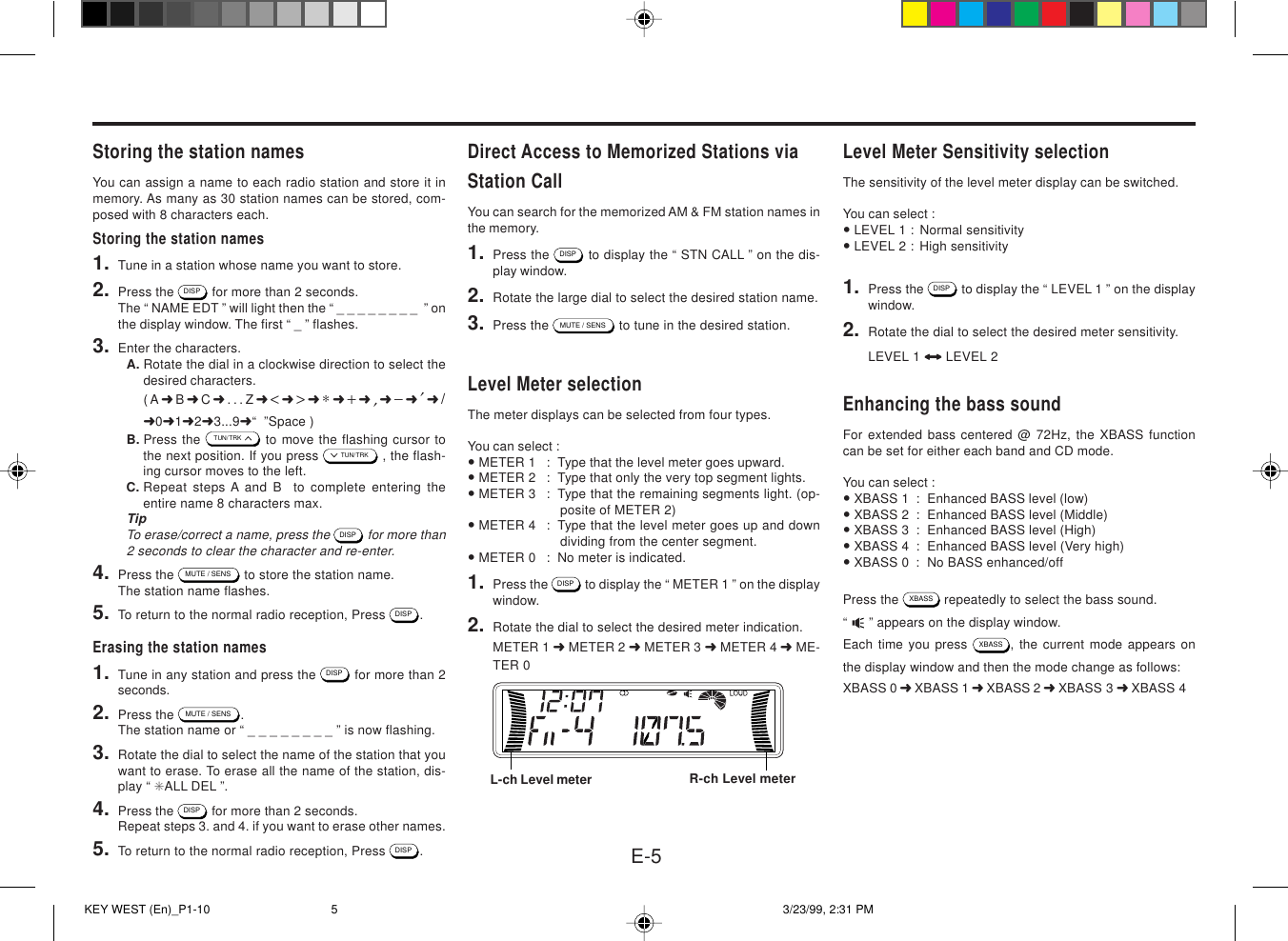 Page 6 of 11 - Blaupunkt Blaupunkt-Cd169-Users-Manual- KEY WEST(En)_Cover Blaupunkt-cd169-users-manual