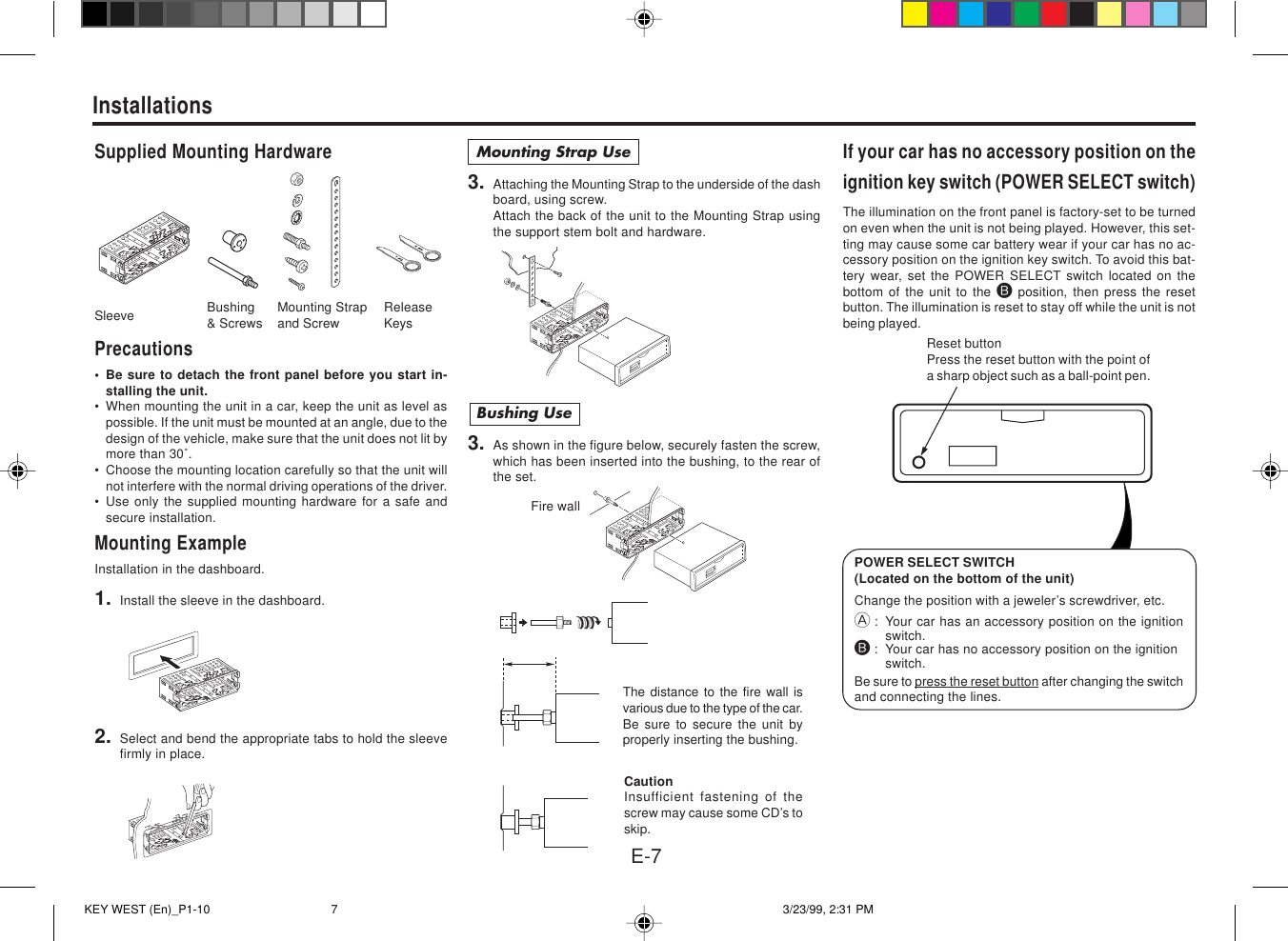 Page 8 of 11 - Blaupunkt Blaupunkt-Cd169-Users-Manual- KEY WEST(En)_Cover Blaupunkt-cd169-users-manual