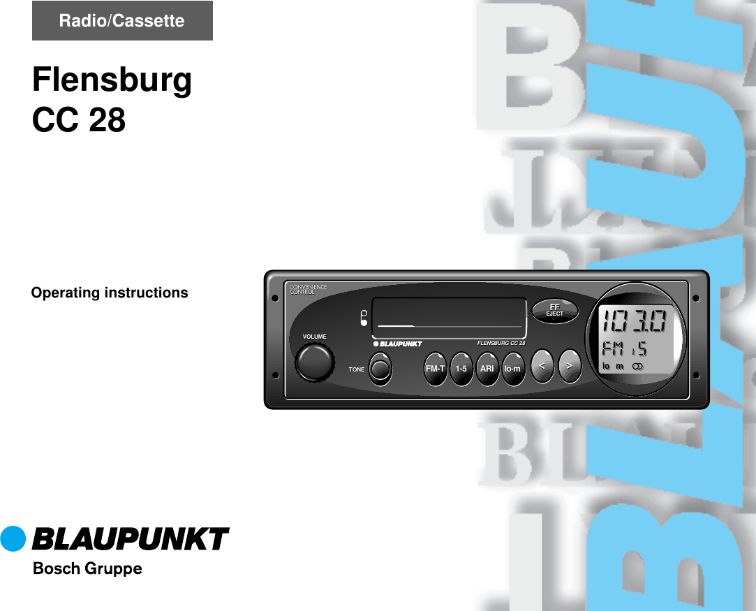 Blaupunkt Flensburg Cc 28 Users Manual BA CC28 Gb 95.