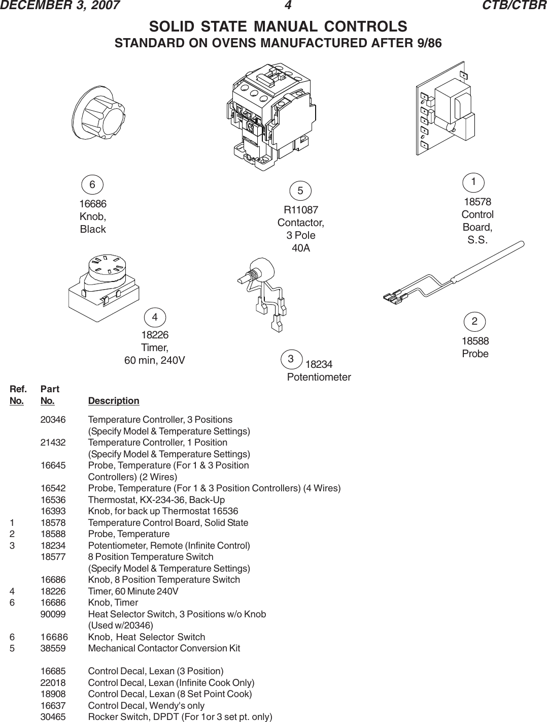 Page 4 of 12 - Blodgett Blodgett-Ctb-Users-Manual- CTB-parts  Blodgett-ctb-users-manual