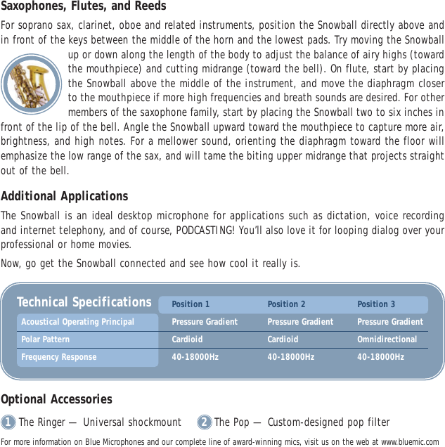 Blue Microphones The Snowball Users Manual 8 Ball (PSpreads