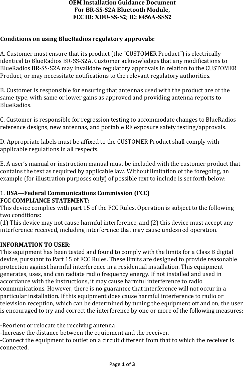 blueradios-ss-s2-bt-4-0-module-user-manual-oem-installation-guidance-br