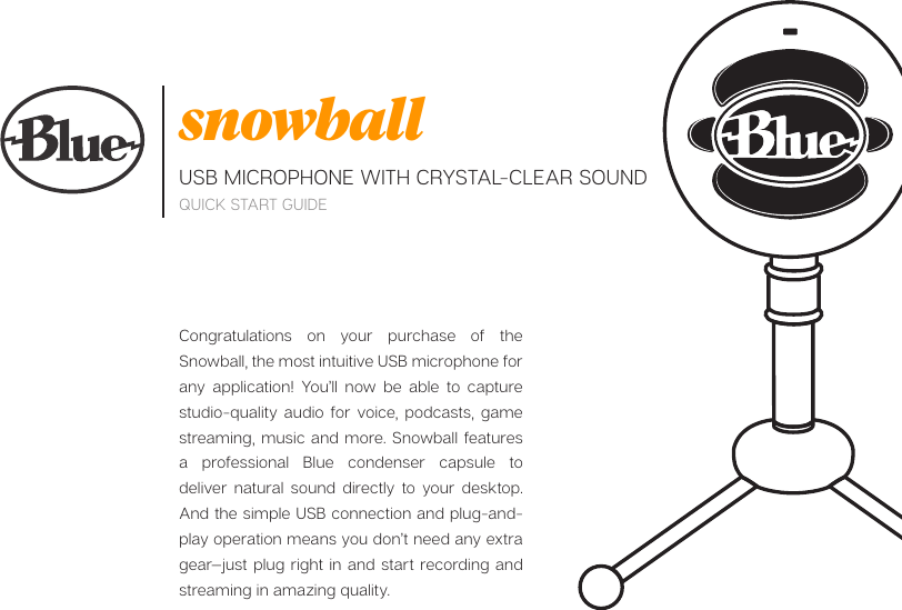 Blue Snowball Quick Start EN