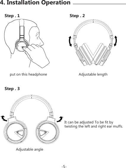 Page 6 of Bluestem E7 GuruGear E7 ANC BT headphone User Manual 