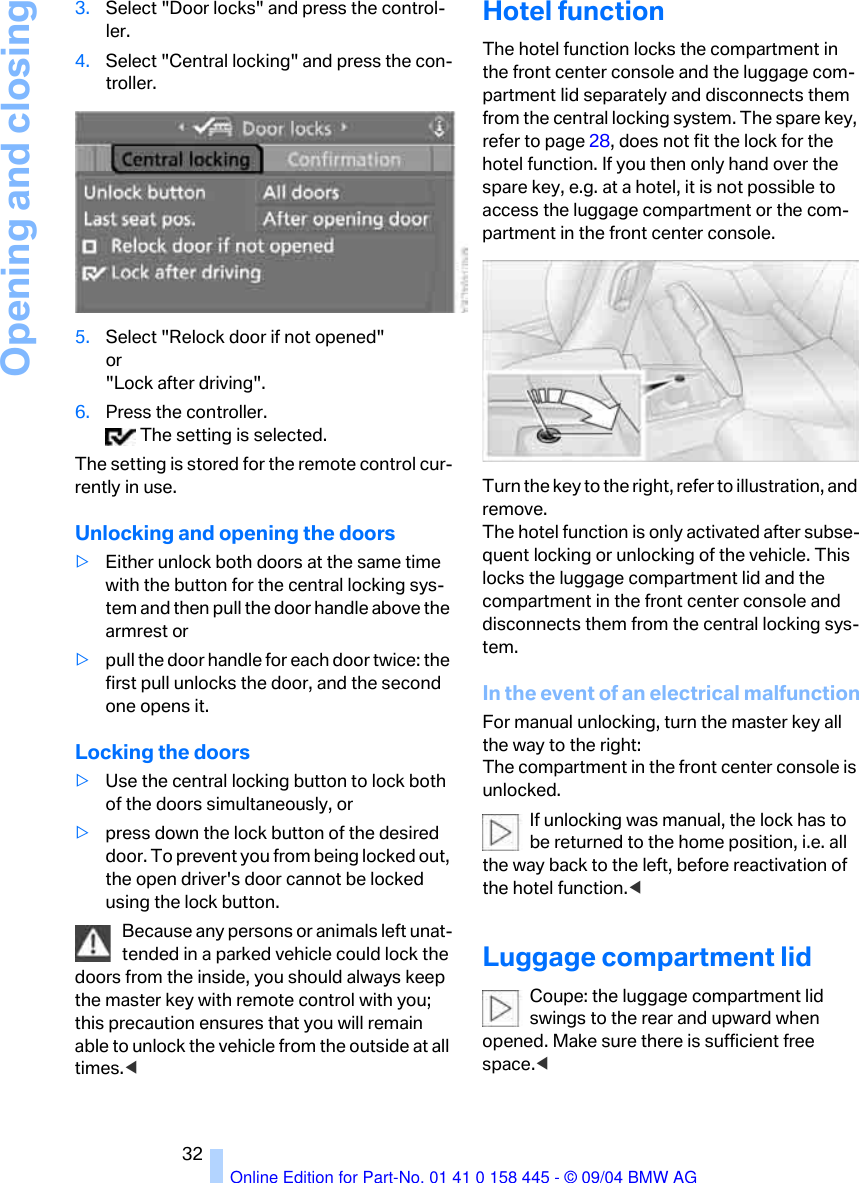 Bmw 2005 645ci Coupe Owners Manual