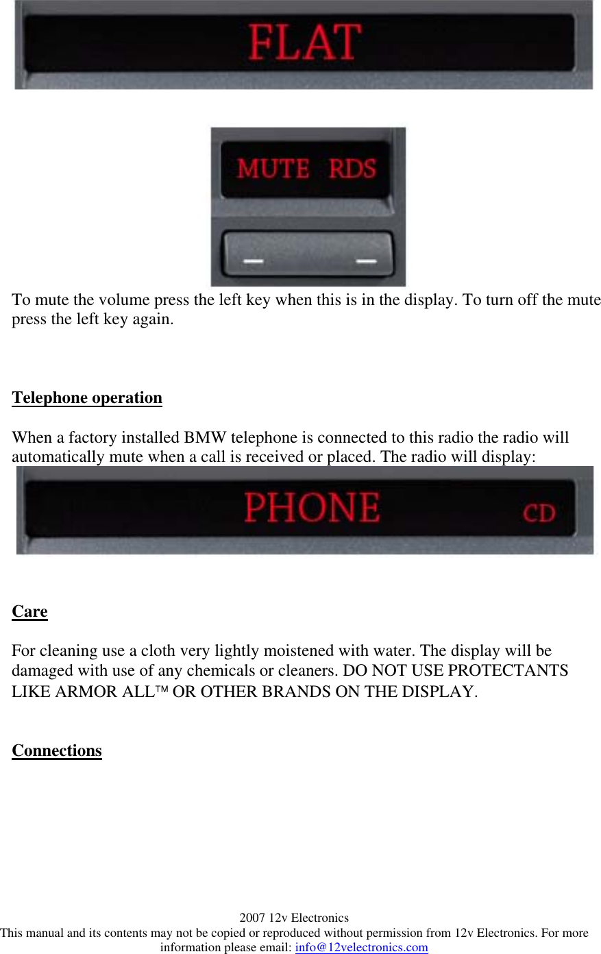 Page 7 of 9 - Bmw Bmw-Cd43-Users-Manual- CD43 USERS MANUAL  Bmw-cd43-users-manual