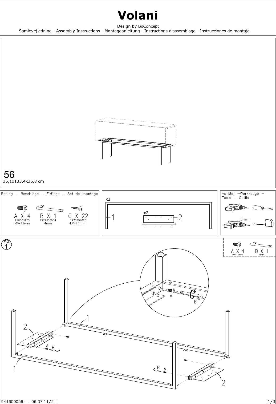 Page 1 of 3 - Boconcept Boconcept--56-Assembly-Instruction B:\DK_PTA_Share\Inventor Ation\360 Volani\Volani 0056\Assembly Instruction\941600056_v2_lev