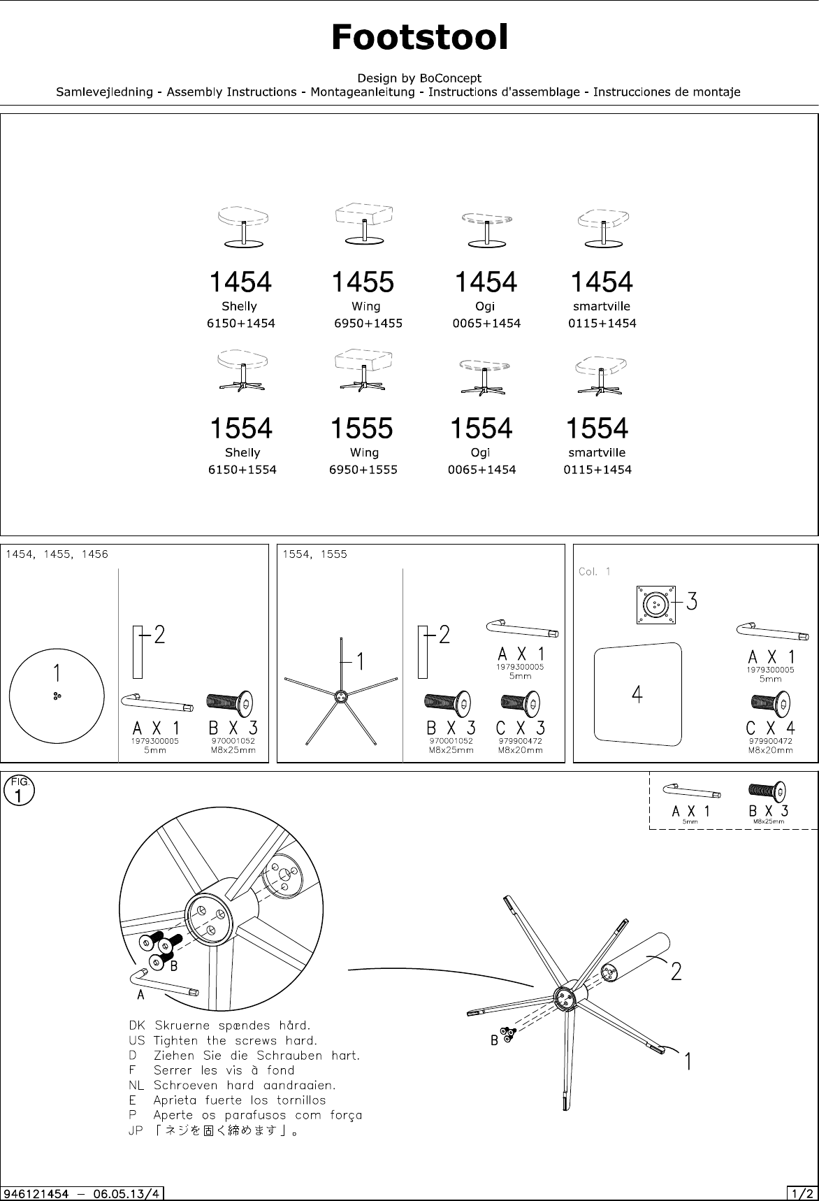 Boconcept Ogi Shelly Smartville Wing Assembly Instruction Bdkpta