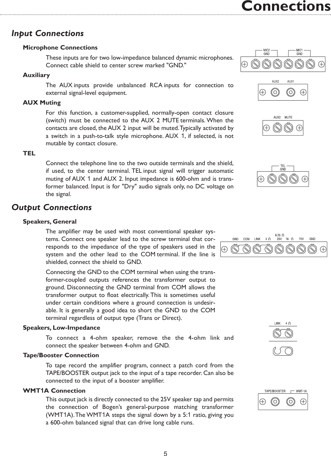 Page 7 of 12 - Bogen Bogen-Bogen-Communications-Car-Amplifier-C60-Users-Manual- C35, C60, & C100 Manual - Public Address Amplifiers  Bogen-bogen-communications-car-amplifier-c60-users-manual