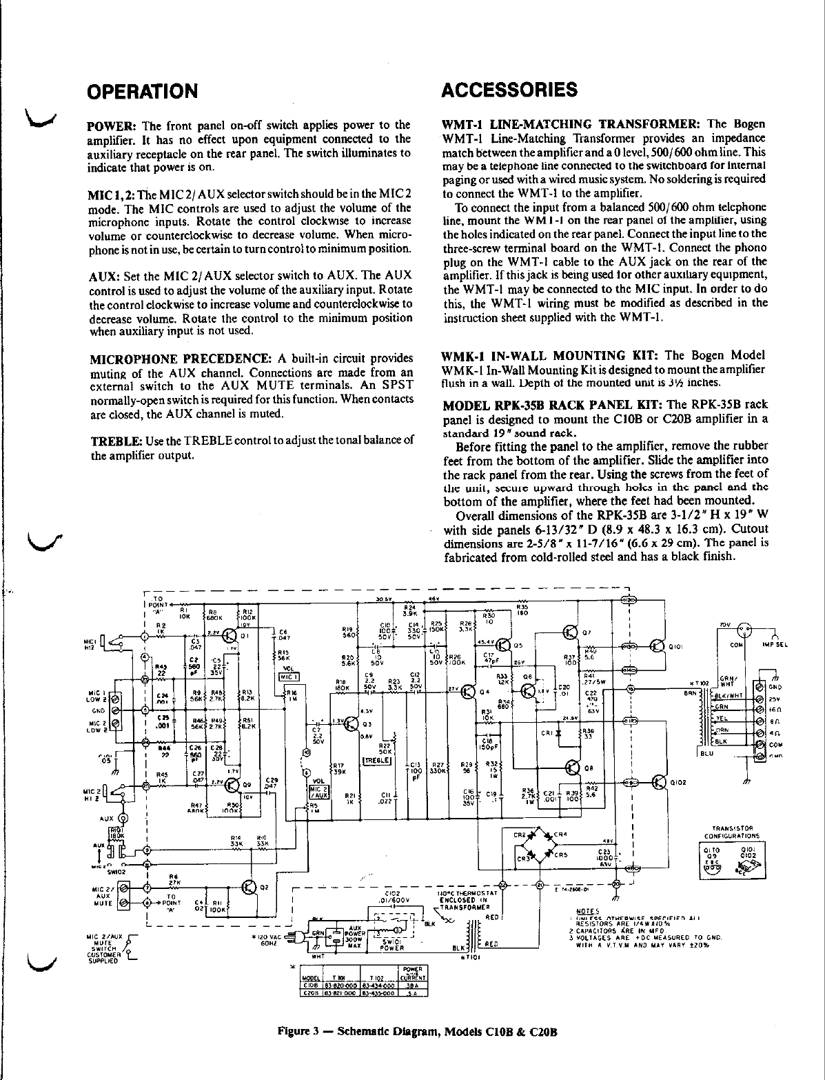 Page 3 of 3 - Bogen Bogen-C10B-Users-Manual- C10B / C20B Manual  Bogen-c10b-users-manual