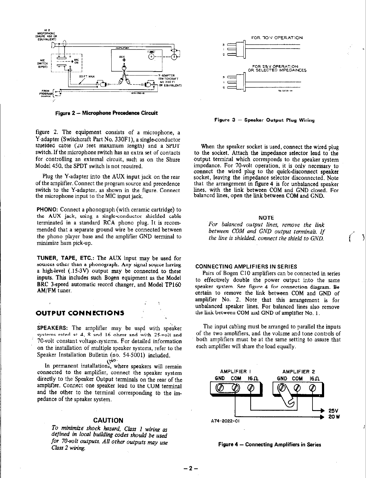 Page 2 of 4 - Bogen Bogen-Challenger-Solid-State-Series-C10-Users-Manual- C10 Manual Bogen-challenger-solid-state-series-c10-users-manual