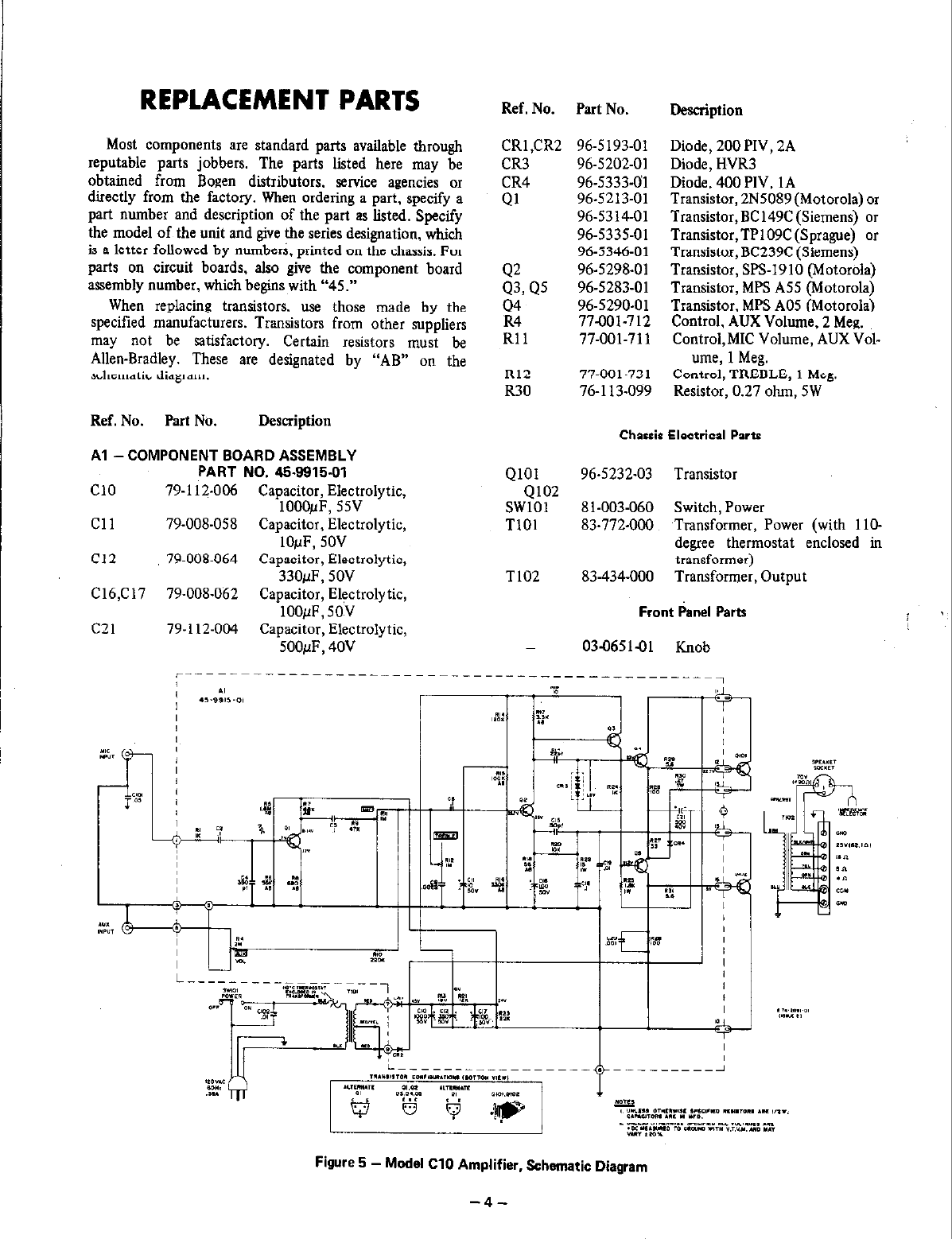 Page 4 of 4 - Bogen Bogen-Challenger-Solid-State-Series-C10-Users-Manual- C10 Manual Bogen-challenger-solid-state-series-c10-users-manual