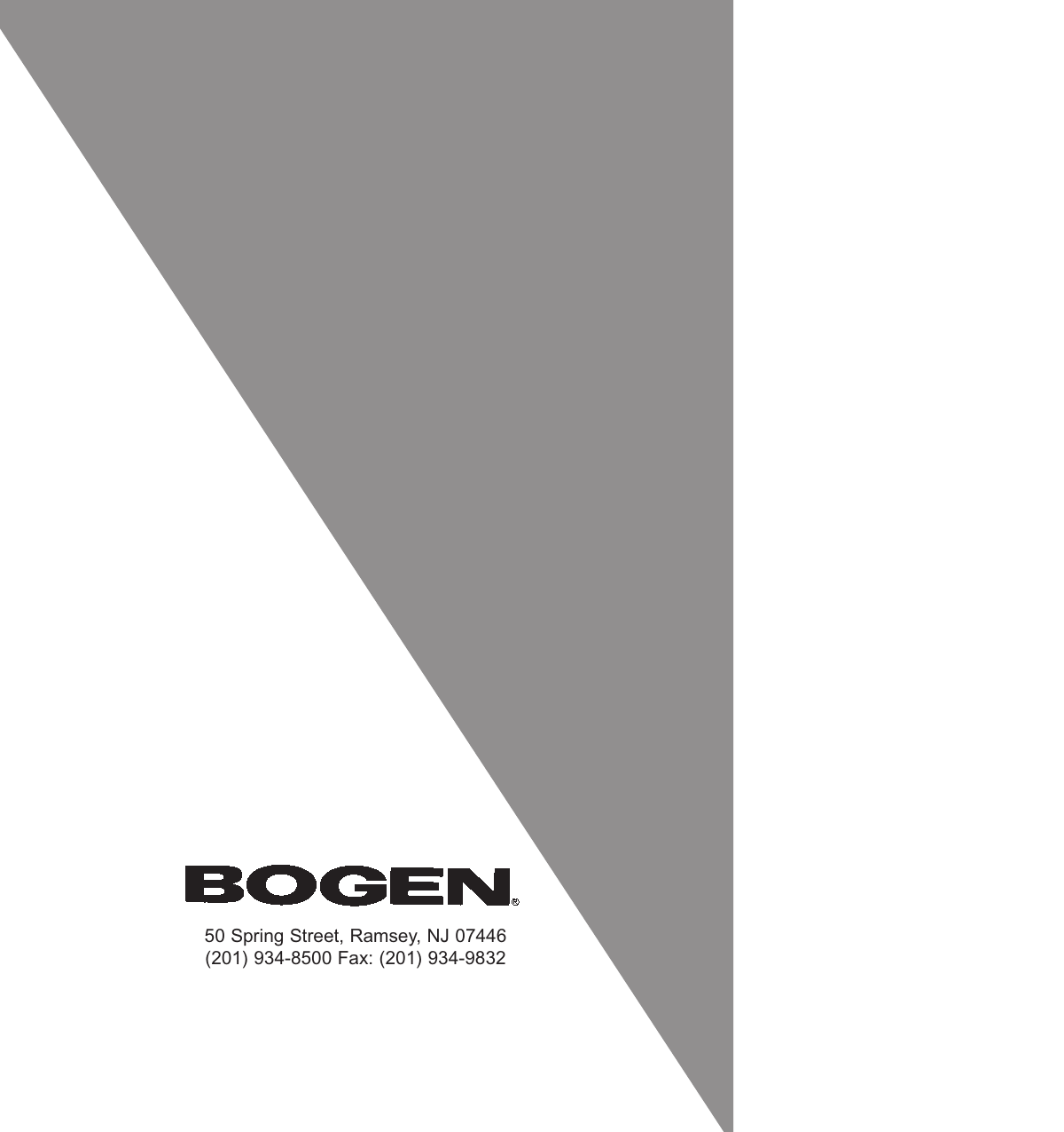 Page 11 of 11 - Bogen Bogen-Rm-350D-Users-Manual- RM350D Manual - AM/FM Digital Receiver  Bogen-rm-350d-users-manual