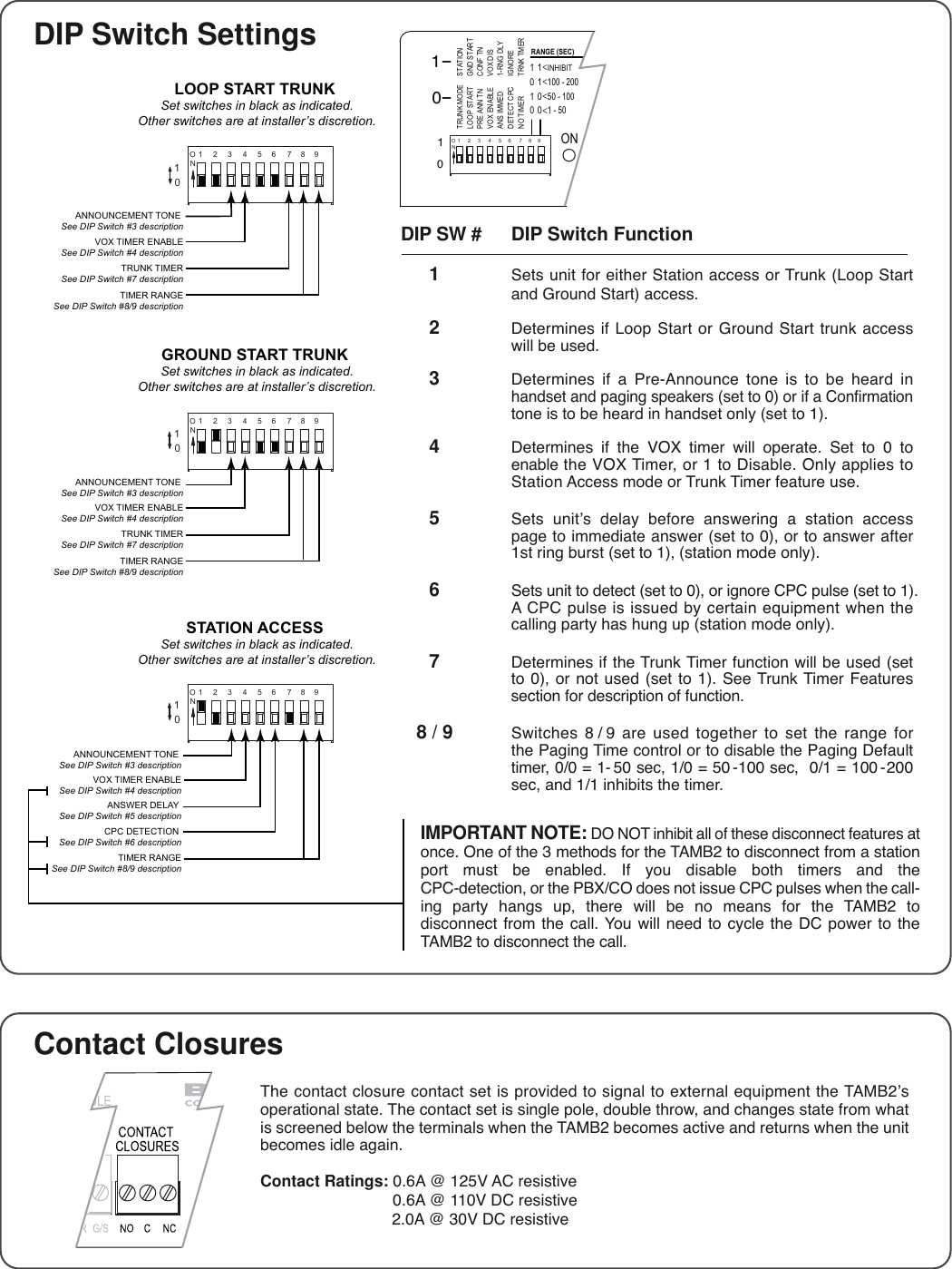 Page 6 of 8 - Bogen Bogen-Tamb2-Users-Manual- TAMB2 Manual  Bogen-tamb2-users-manual