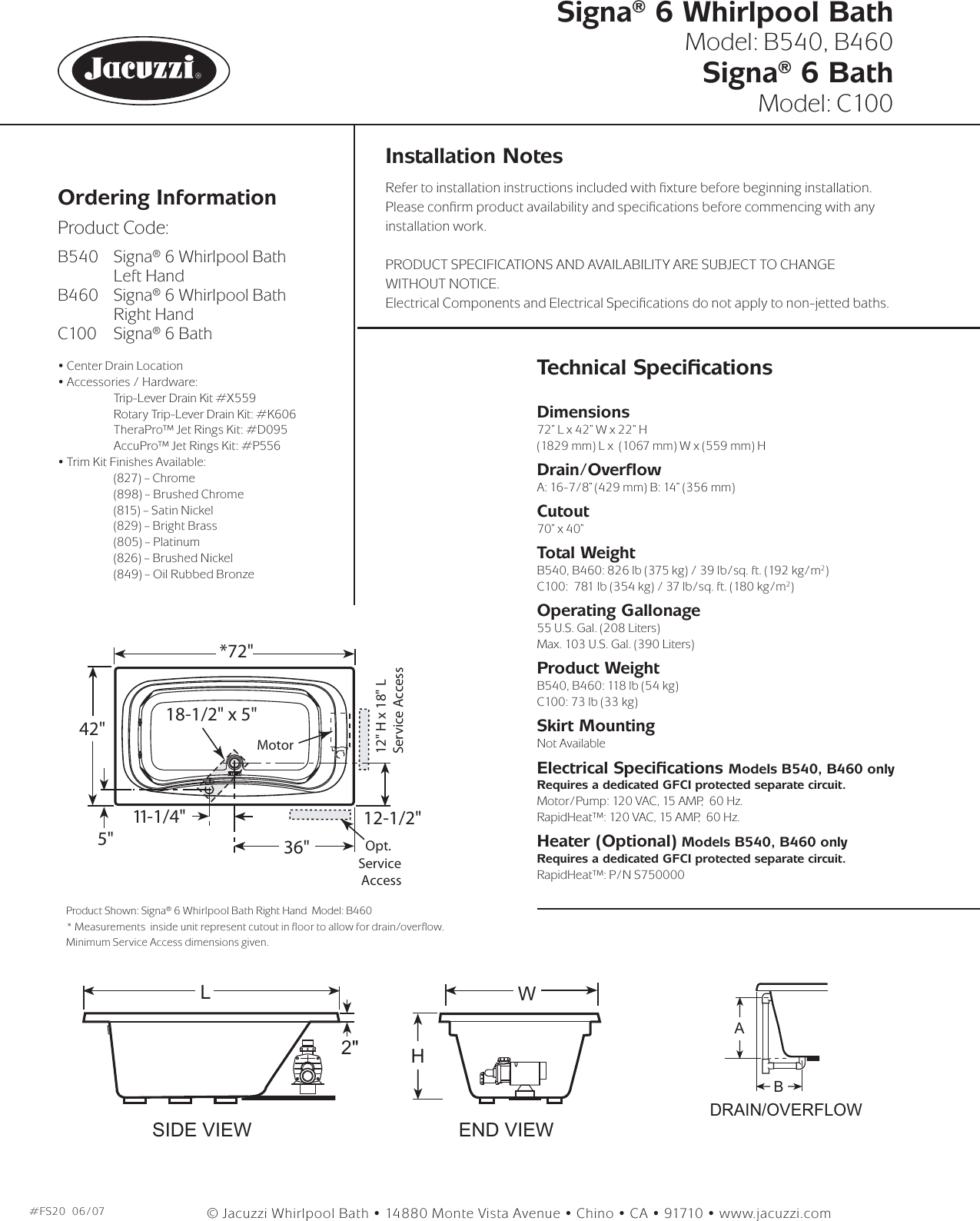 Page 2 of 2 - Bogen C100 FS20 Signa 6 WP NJ User Manual To The C9918f67-c66d-40a3-b238-749cb69ffe74