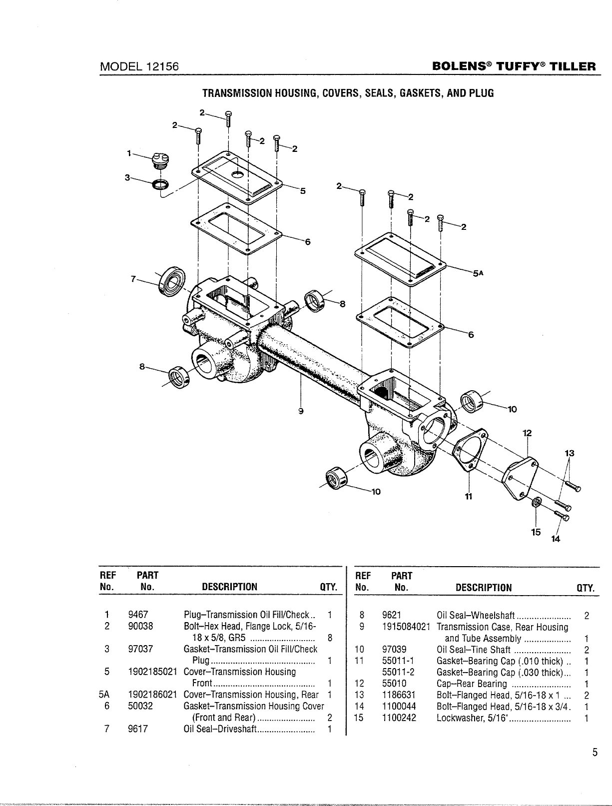 Page 5 of 12 - Bolens Bolens-Tuffy-12156-Parts-Catalogue-  Bolens-tuffy-12156-parts-catalogue