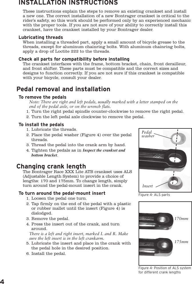 Page 4 of 6 - Bontrager Bontrager-Race-Xxx-Lite-Owners-Manual- Bontrager-race-xxx-lite-owners-manual