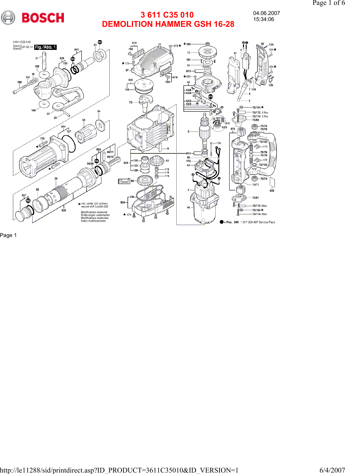 Bosch Power Tools Gsh 16 28 Users Manual