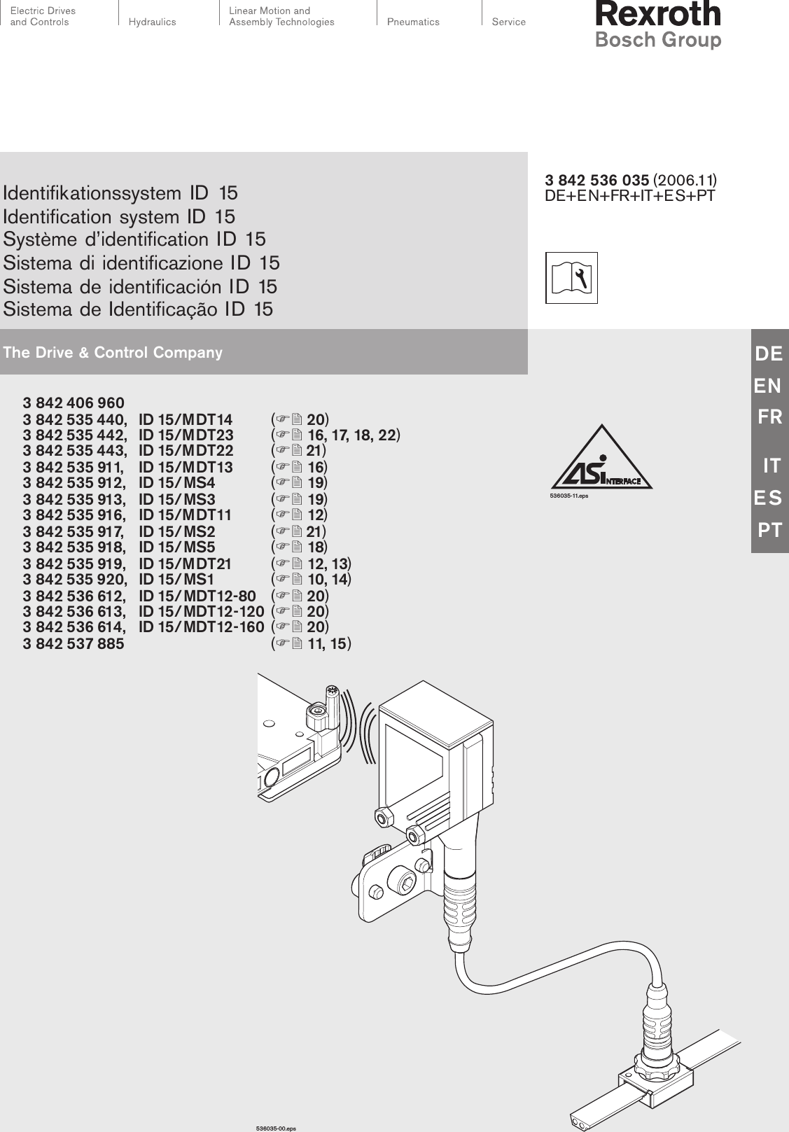 Bosch Rexroth 3842406960id15 Rfid Reader User Manual