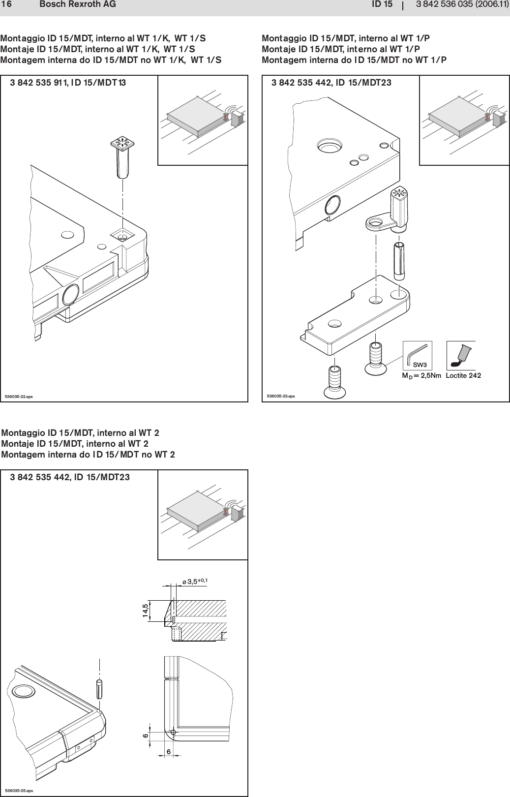 Bosch Rexroth 3842406960id15 Rfid Reader User Manual