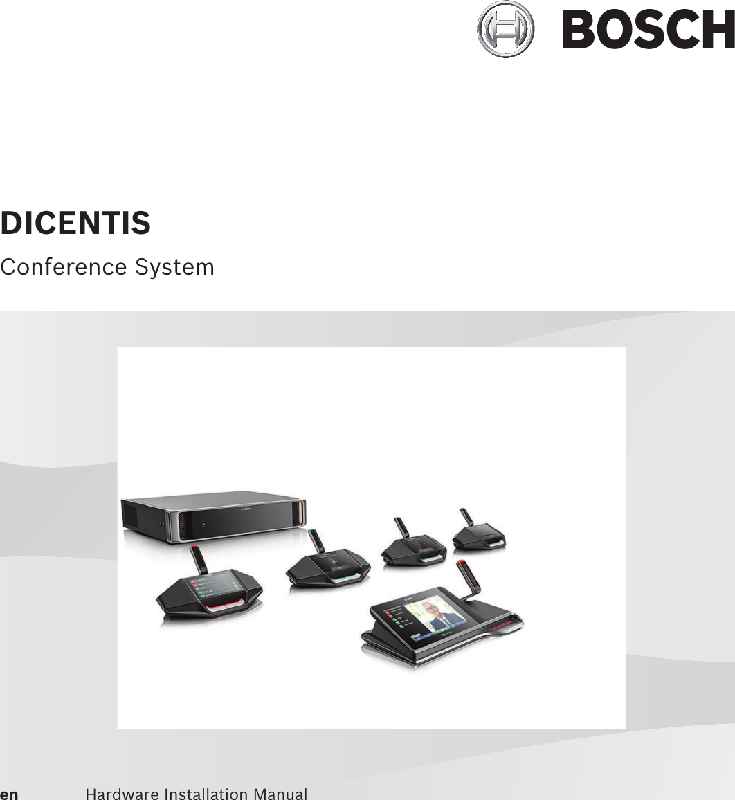 DICENTISConference Systemen Hardware Installation Manual