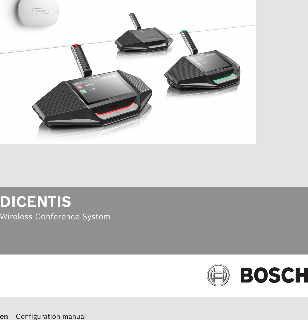       DICENTISWireless Conference System  en Configuration manual  