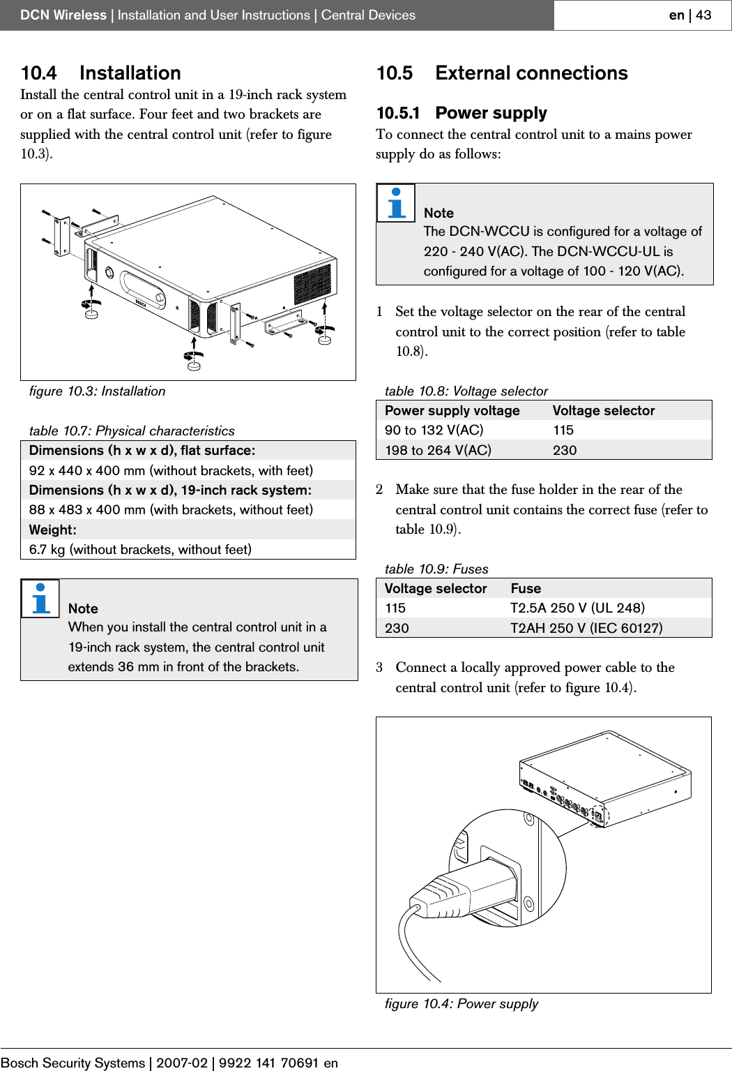 Page 14 of Bosch Security Systems DCNWDU Wireless Discussion Units User Manual Part 2