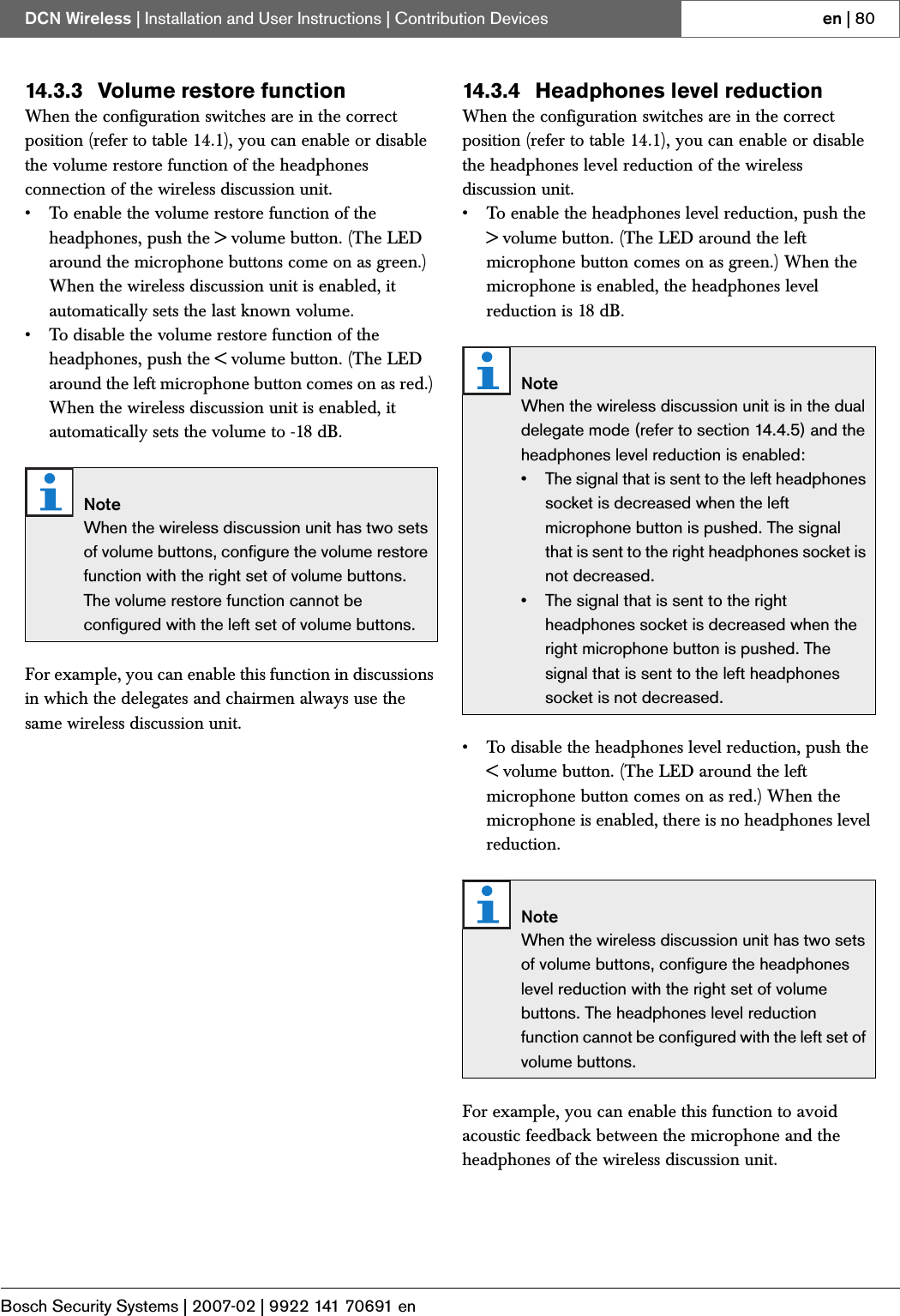 Page 51 of Bosch Security Systems DCNWDU Wireless Discussion Units User Manual Part 2