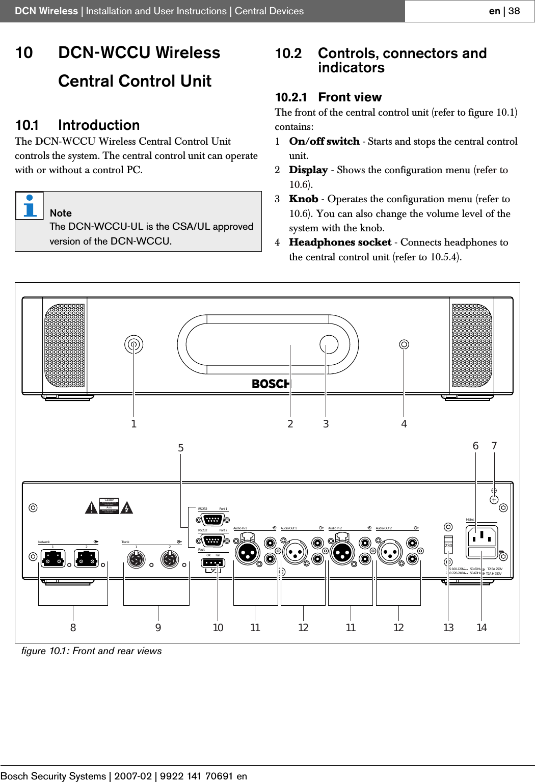 Page 9 of Bosch Security Systems DCNWDU Wireless Discussion Units User Manual Part 2