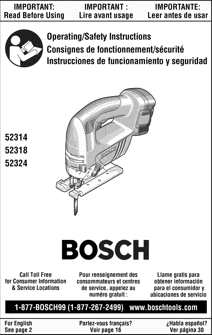 Bosch 52318 User Manual Jig Saw Manuals And Guides 1307075l