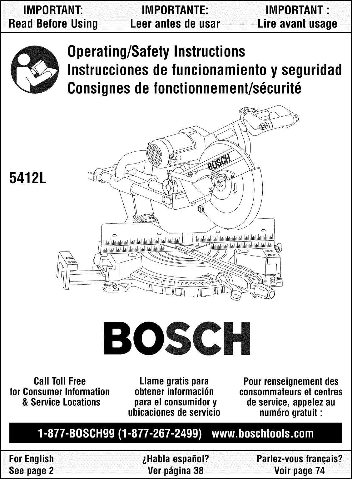 Bosch 5412L User Manual MITER SAW Manuals And Guides L0905227