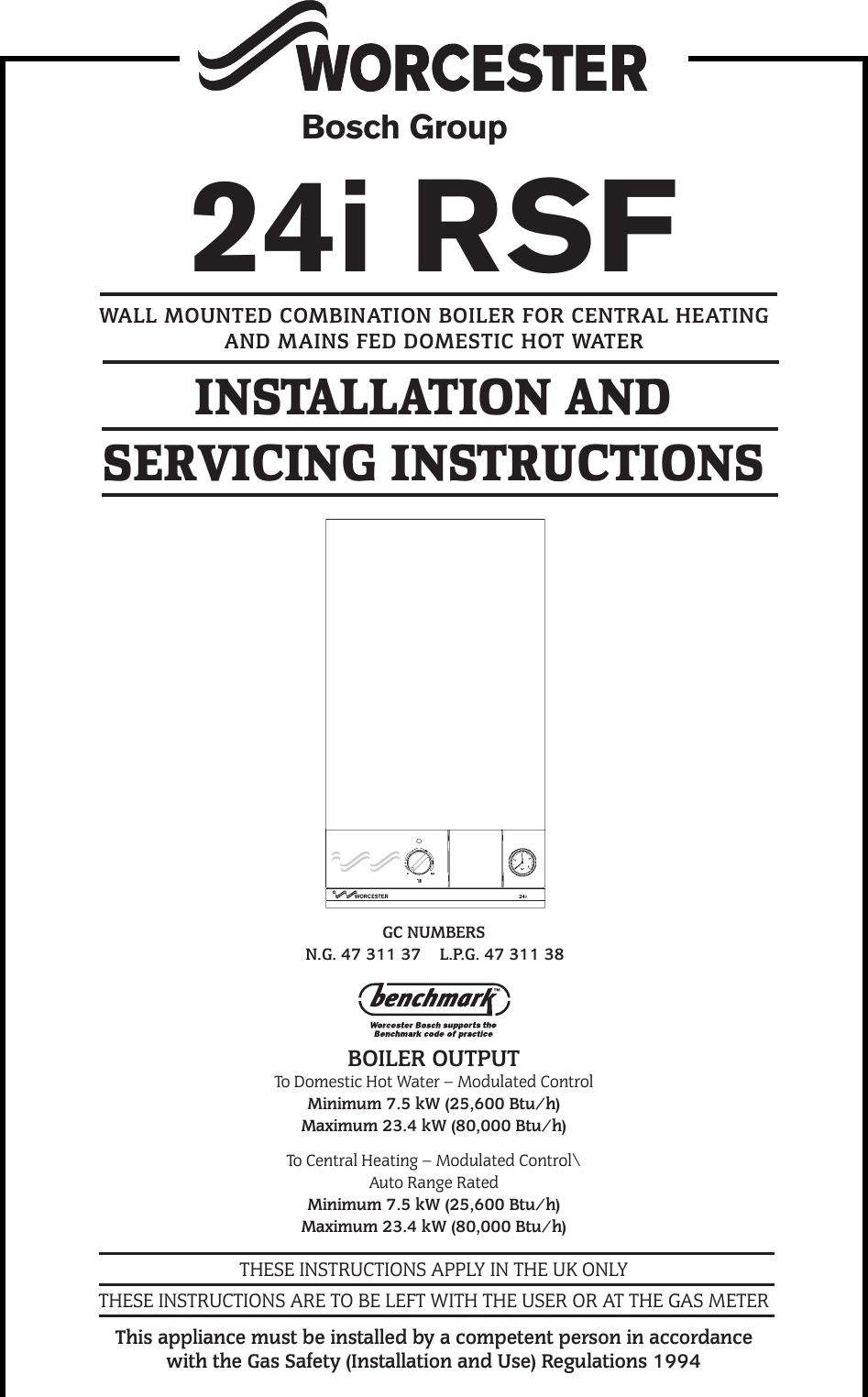 Boschhome 24i Rsf Users Manual 8 716 145 028c Installation