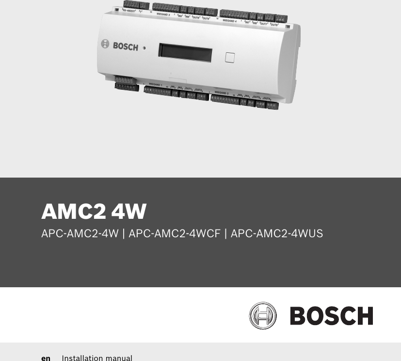 Boschhome Bosch Appliances Home Security System Apc Amc2 4W Users